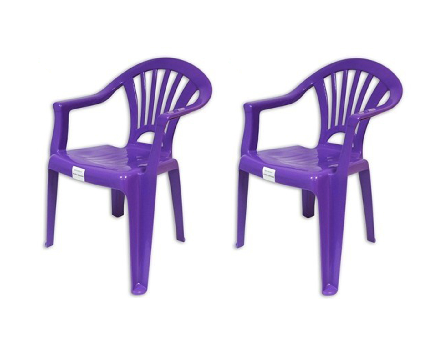 Plastic Chairs Stackable Kids Indoor or Outdoor Use Purple Blue Pink or